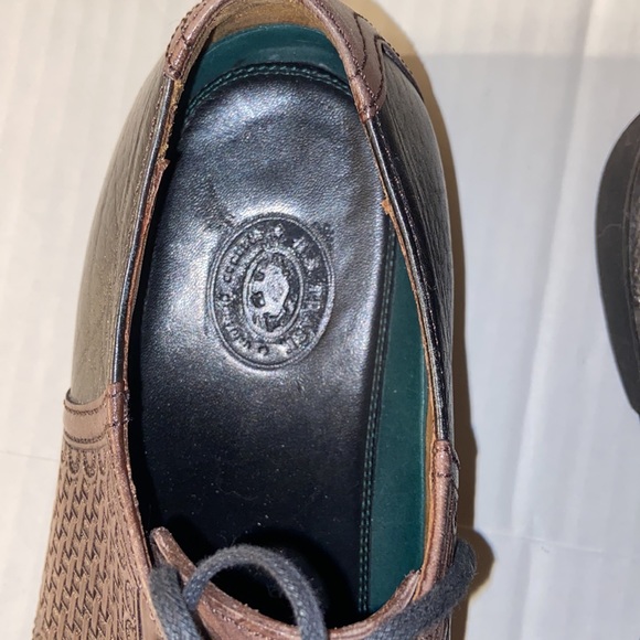 H. S. Trask Brown Leather Lace Up Two Tone Oxford Size 9 M Shoes - Picture 6 of 16